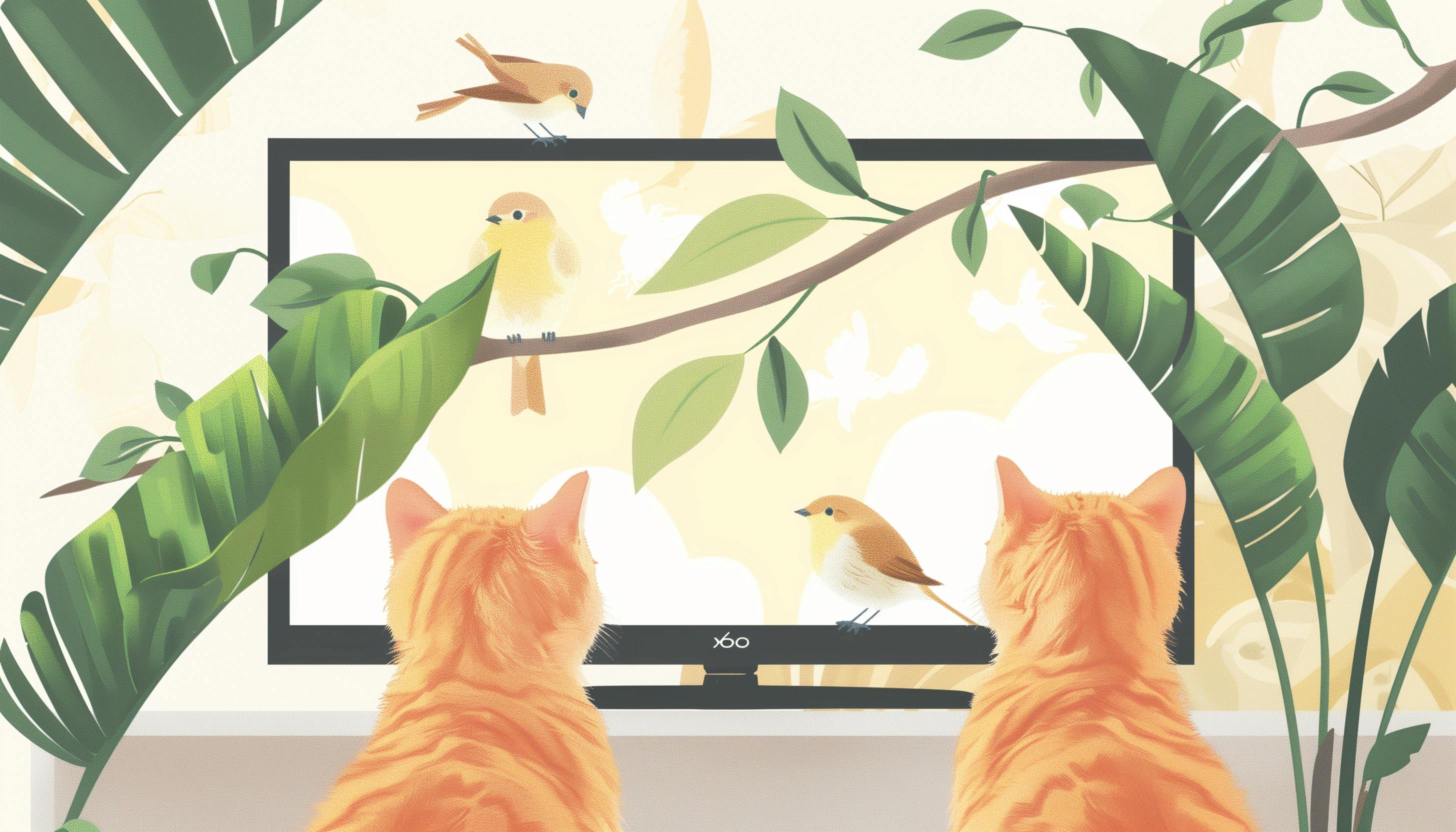 Cat Company/Sitting: Keep your feline friends entertained or soothed with videos designed for cats. Featuring visuals of birds, fish, and other stimuli, these videos provide the purrrfect company for your cat.