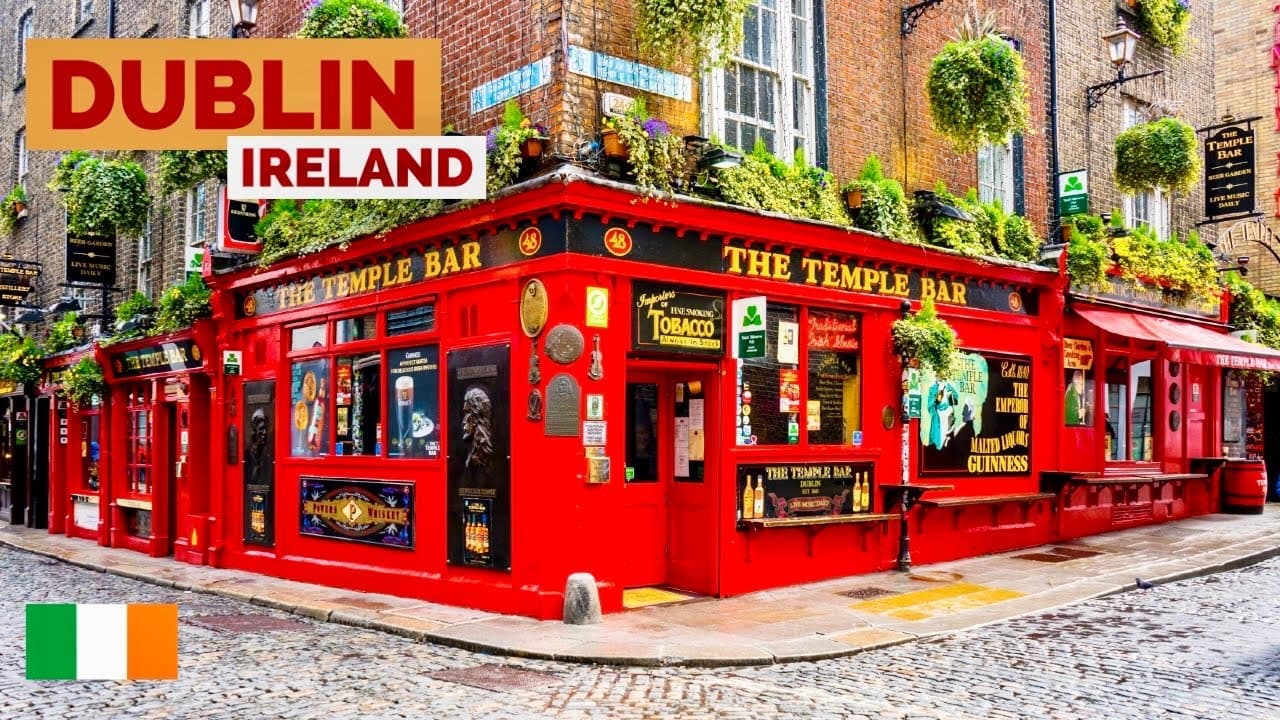 Dublin, Ireland | The Capital Of Pubs | Walking Tour 4K HDR 60fps