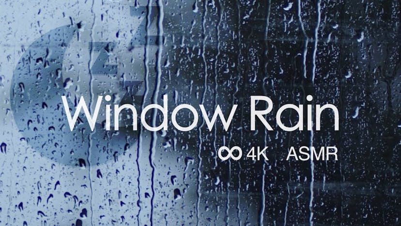 🌧 Window Rain for deep sleep | 10hr 4K ASMR rain sounds