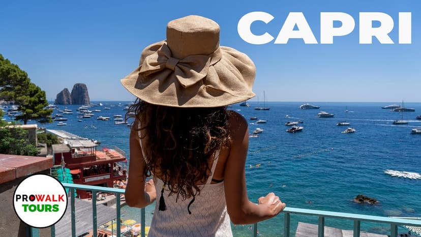 Capri, Italy Walking Tour 2022 - 4K|60fps - with Captiona